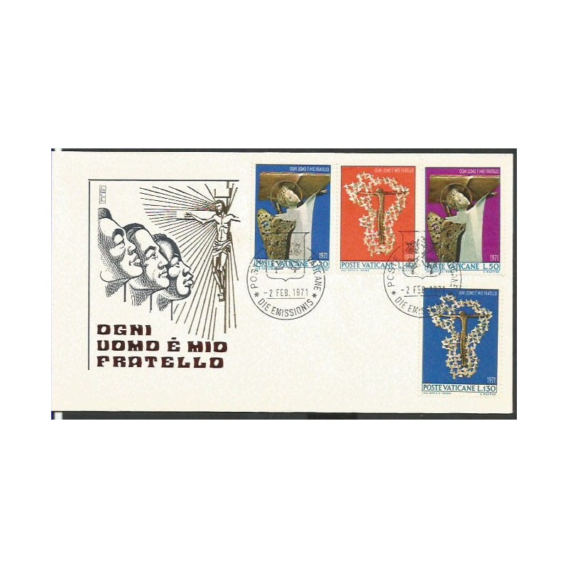 Watykan 1971, Rasizm, dyskryminacja. FDC