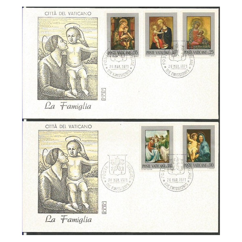 Watykan 1971, Rodzina, Matka Boska. FDC