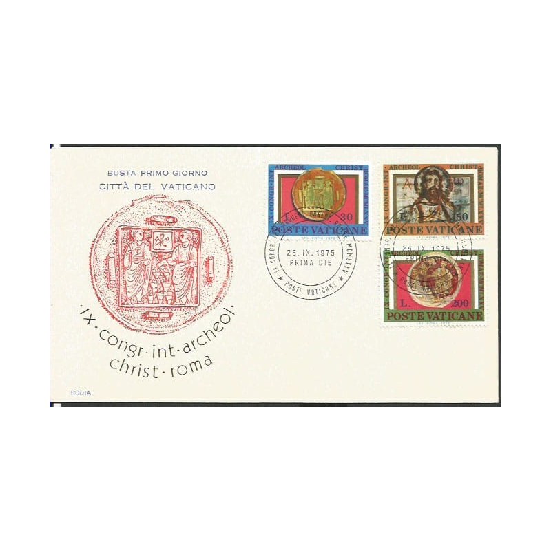Watykan 1975, Archeologia. FDC