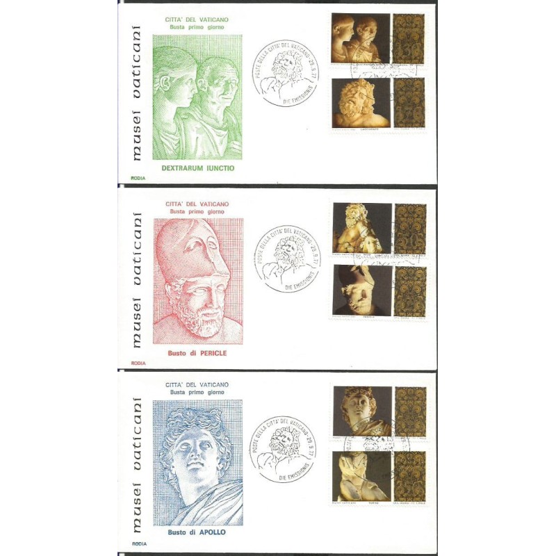 Watykan 1977, Rzeźby, mitologia. FDC