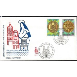 Watykan 1987, Chrystianizacja Łotwy. FDC