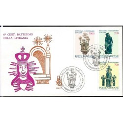 Watykan 1987, Chrzest Litwy. FDC