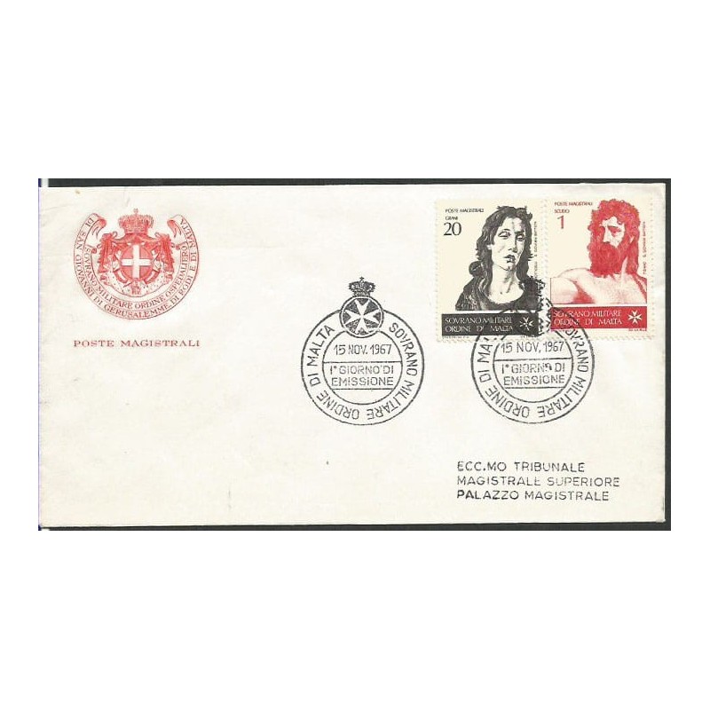 Zakon Kawalerów Maltańskich 1967, Jan Chrzciciel.  FDC