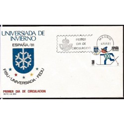 Hiszpania 1981, Zimowa uniwersjada. FDC