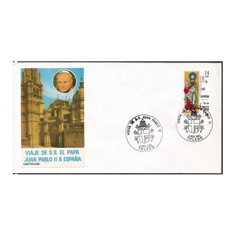 Hiszpania 1982, Papież Jan Paweł II. Datownik Toledo