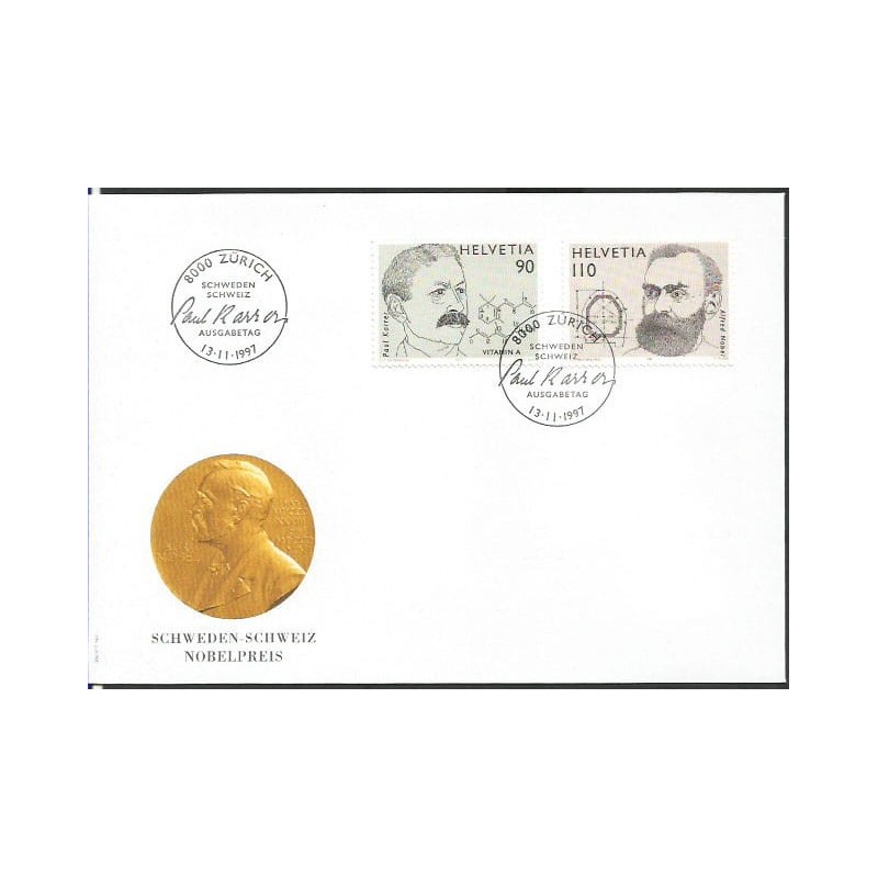 Szwajcaria 1997, Nobel, medycyna. Cz. SŁANIA. FDC