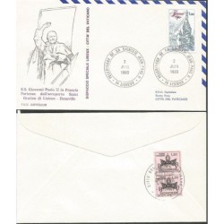 Francja 1980, Papież Jan Paweł II. Lot do Watykanu