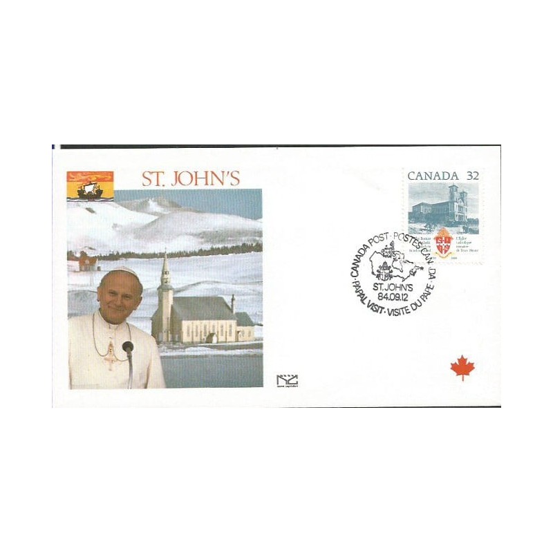 Kanada 1984, Papież Jan Paweł II. Datownik