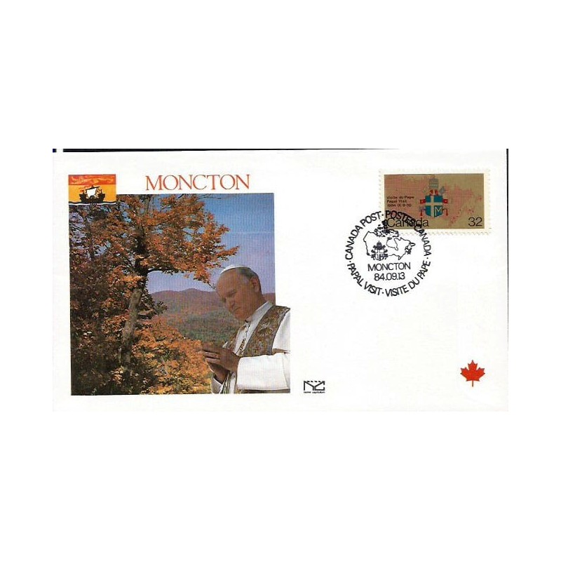 Kanada 1984, Papież Jan Paweł II. Datownik