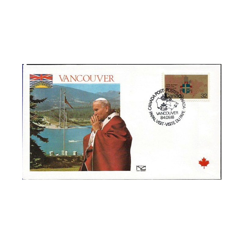 Kanada 1984, Papież Jan Paweł II. Datownik