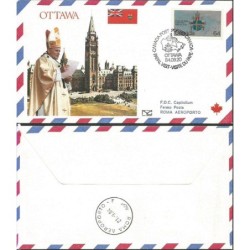 Kanada 1984, Papież Jan Paweł II. Lot do Rzymu
