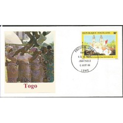 Togo 1985, Papież Jan Paweł II. FDC