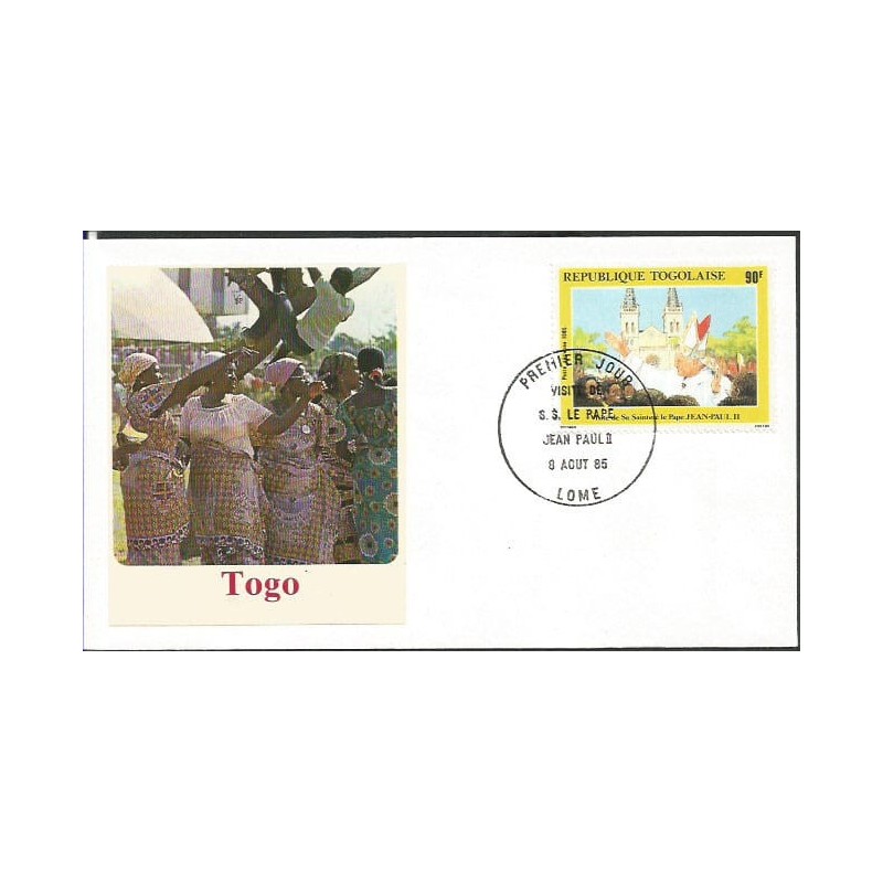 Togo 1985, Papież Jan Paweł II. FDC
