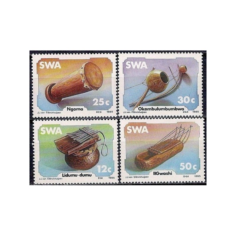 Afryka Pł.-Zach. SWA 1985, Muzyka, instrumenty **