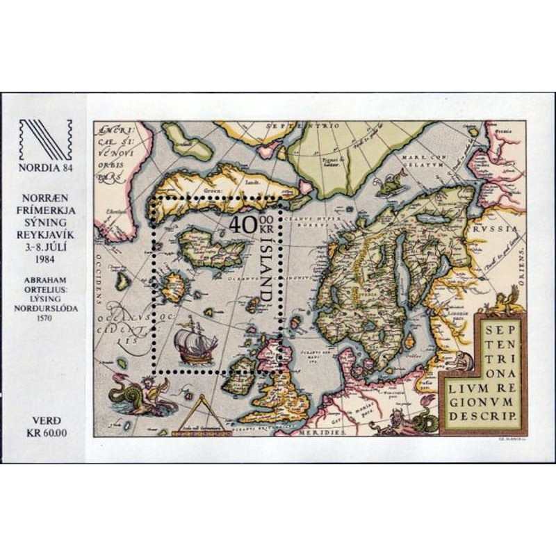 Islandia 1984, Mapa, polskie wybrzeże. Cz. SŁANIA **