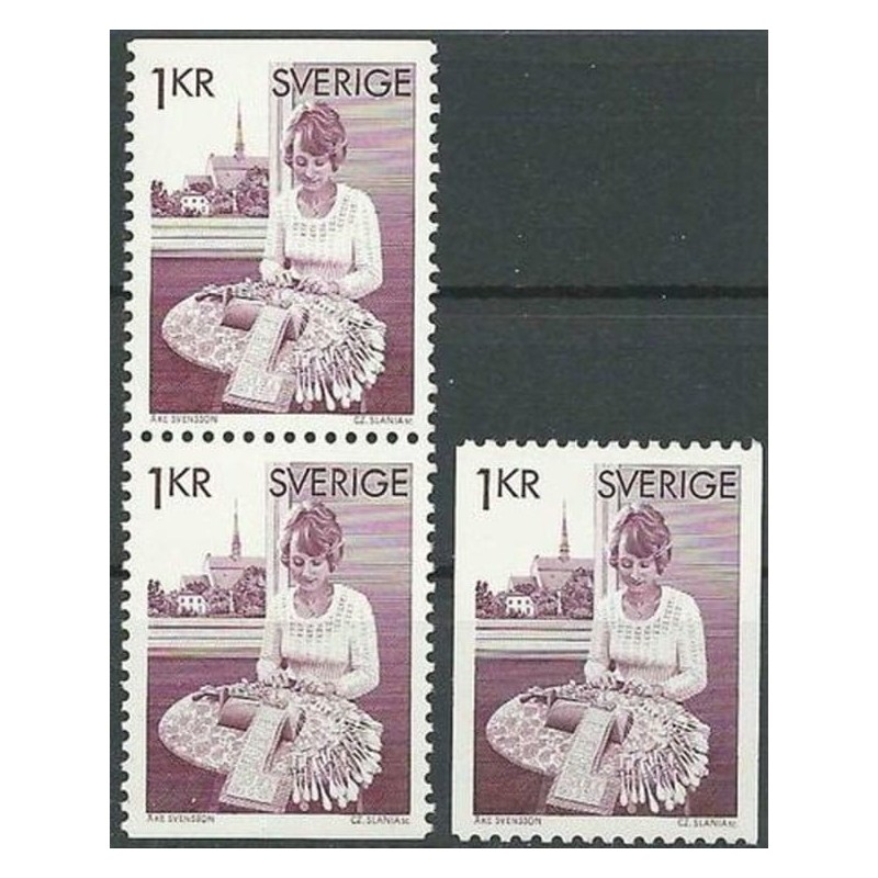 Szwecja 1976, Haft, koronka. Cz. SŁANIA **