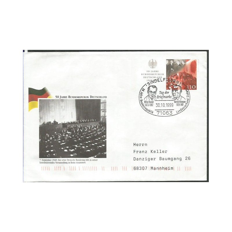 Niemcy 1999, W. Brandt, K. Adenauer, polityka. Sindelfingen