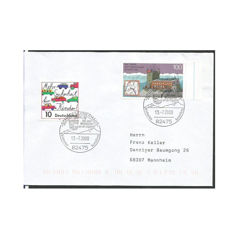 Niemcy 2000, Góry, Alpy, Zugspitze. Schneefernerhaus