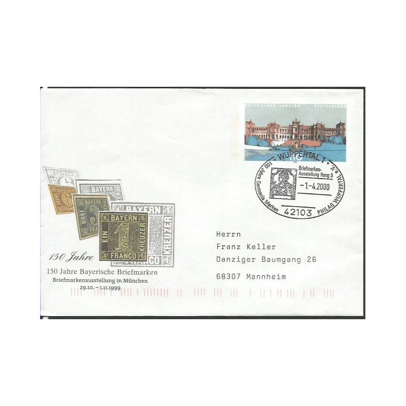 Niemcy 2000, Znaczek Germania. Wuppertal