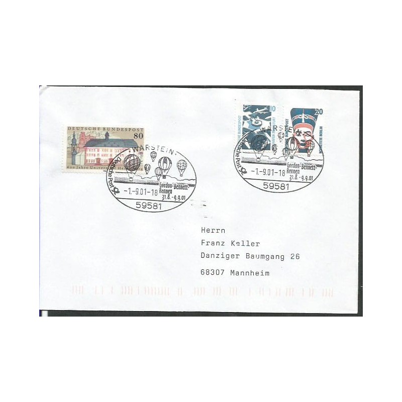 Niemcy 2001, Balony, Gordon-Bennett. Warstein