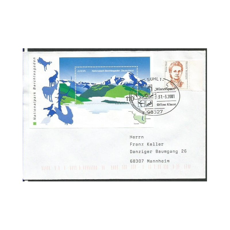 Niemcy 2001, Sport zimowy, narty, łyżwy, saneczki. Suhl