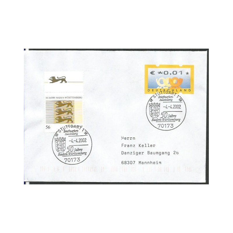 Niemcy 2002, Badenia Wirtembergia, herb. Stuttgart