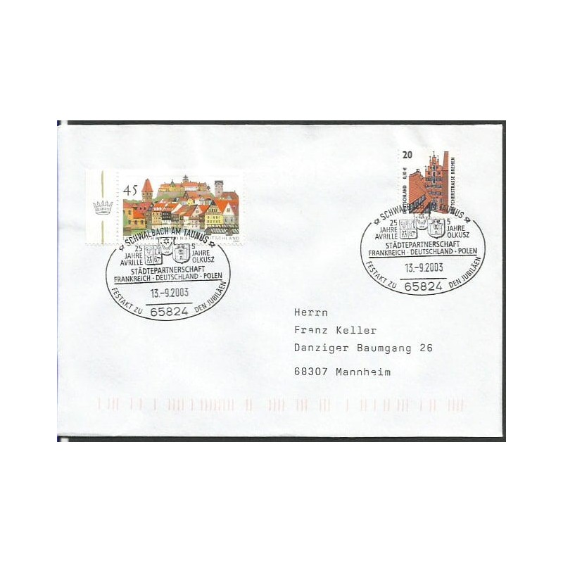 Niemcy 2003, Olkusz, Polska, herby. Schwalbach