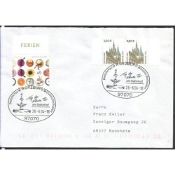 Niemcy 2004, Fontanna, dworzec. Wurzburg