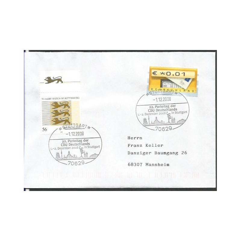 Niemcy 2008, CDU, polityka. Stuttgart