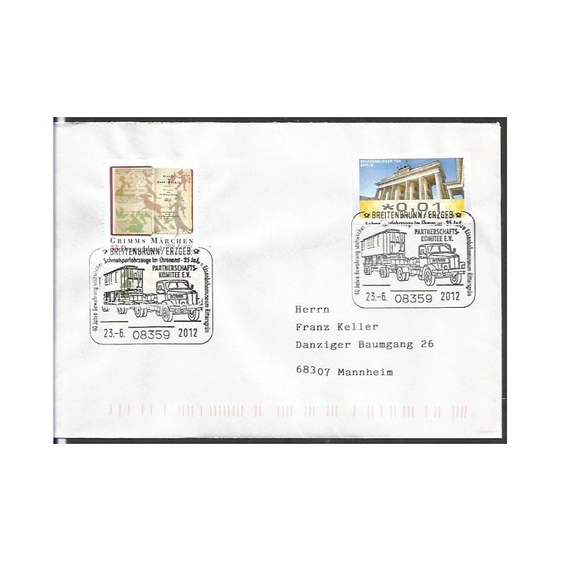 Niemcy 2012, Ciężarówka, wagon, kolej. Breitenbrunn