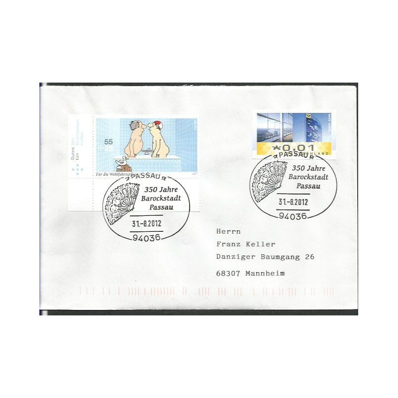 Niemcy 2012, Wachlarz, moda, barok. Passau