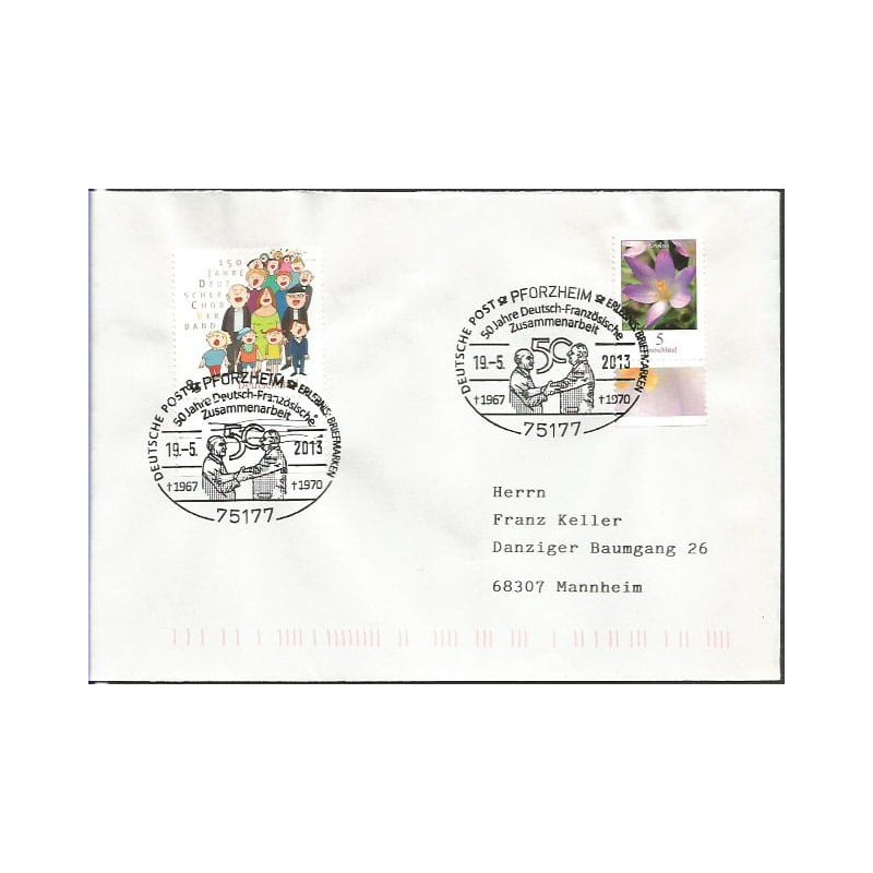 Niemcy 2013, Francja, De Gaulle, Adenauer, polityka. Pforzheim