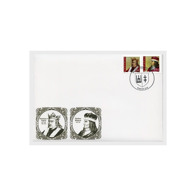 Litwa 2022, Królowie i książęta: Władysław Jagiełło i Witold. FDC