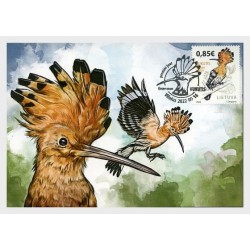 Litwa 2022, Ptaki: dudek. Karta maksimum