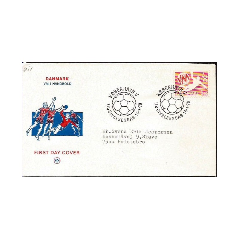 Dania 1978, Piłka ręczna, MŚ. FDC