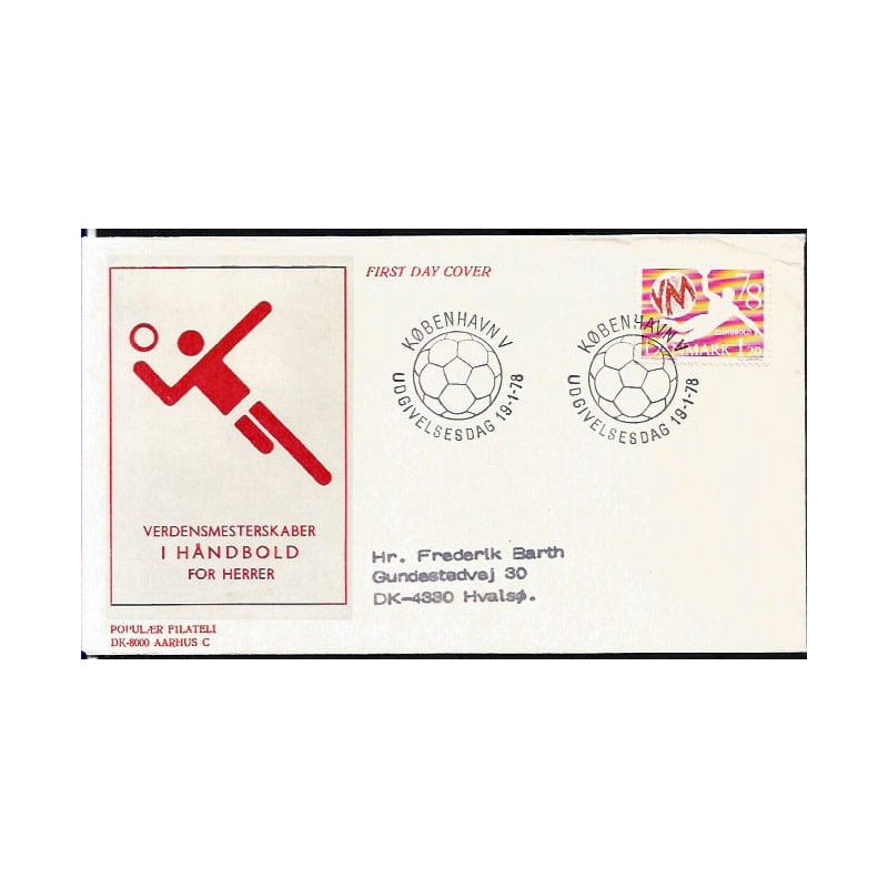 Dania 1978, Piłka ręczna, MŚ. FDC