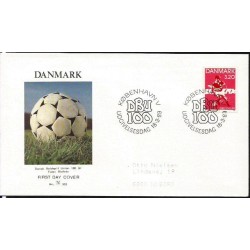 Dania 1989, Piłka nożna, DZPN, 100 lat. FDC