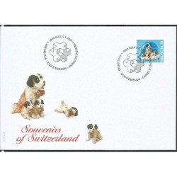 Szwajcaria 2001, Pies, zabawka. FDC
