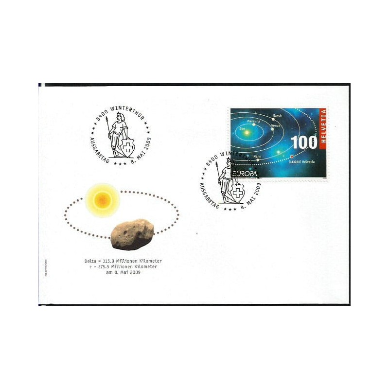 Szwajcaria 2009, EUROPA CEPT: astronomia. FDC