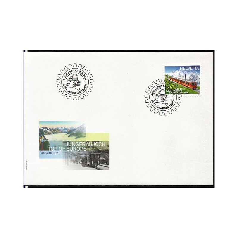 Szwajcaria 2012, Kolej, kolejnictwo. FDC
