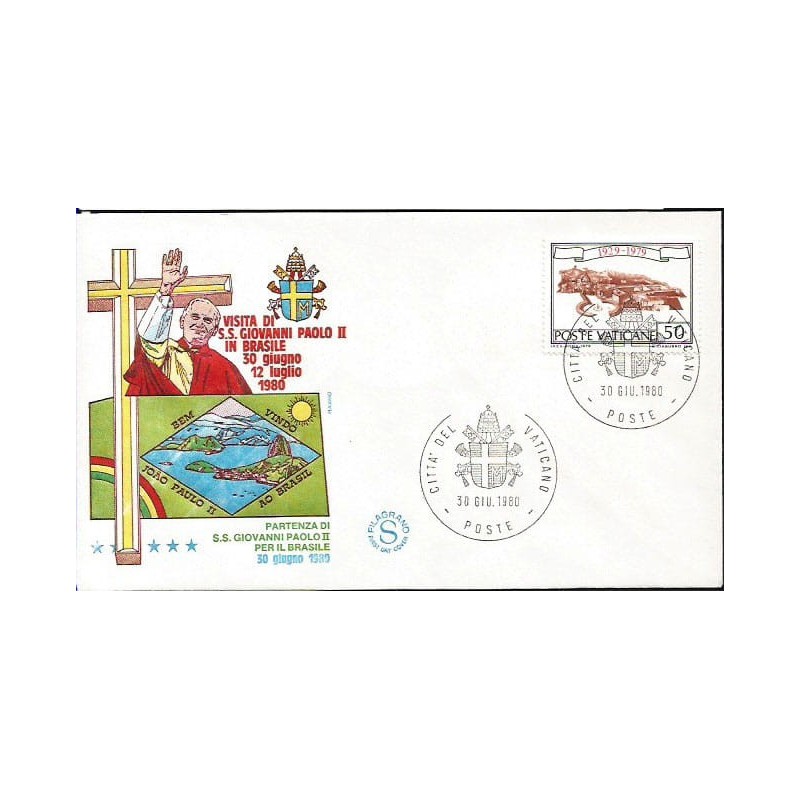 Watykan 1980, Papież Jan Paweł II, Brazylia, wylot
