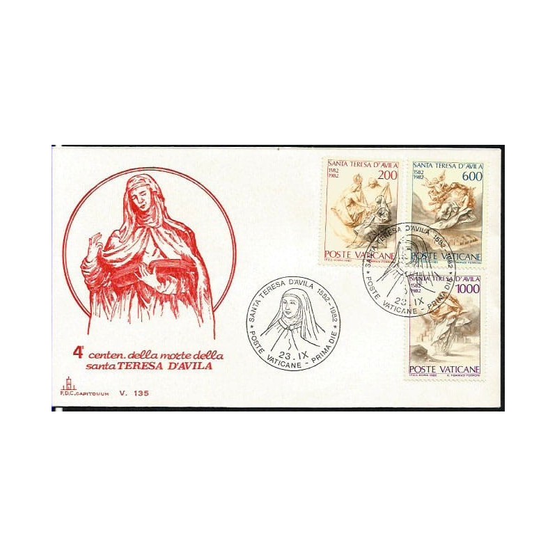 Watykan 1982, Święta Teresa. FDC