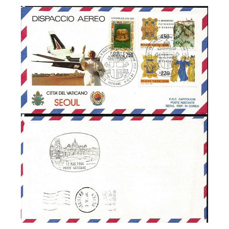 Watykan 1984, Papież Jan Paweł II, Korea. Lot