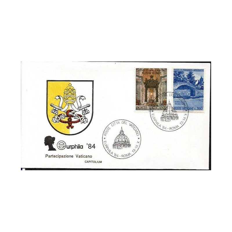 Watykan 1984, WF EUROPHILA Rzym. Datownik