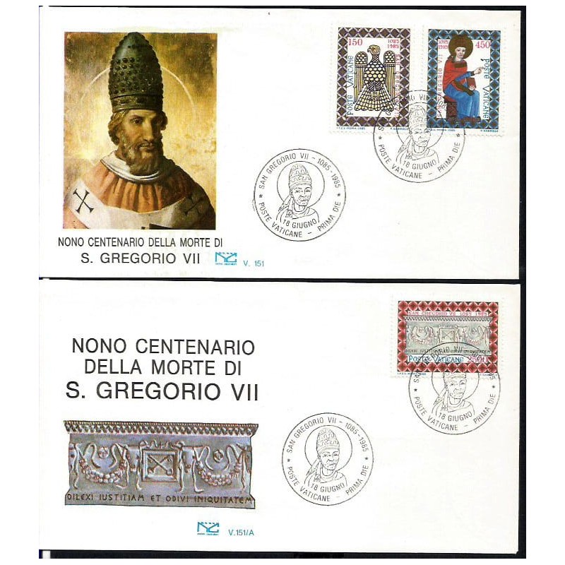 Watykan 1985, Święty papież Grzegorz VII. FDC