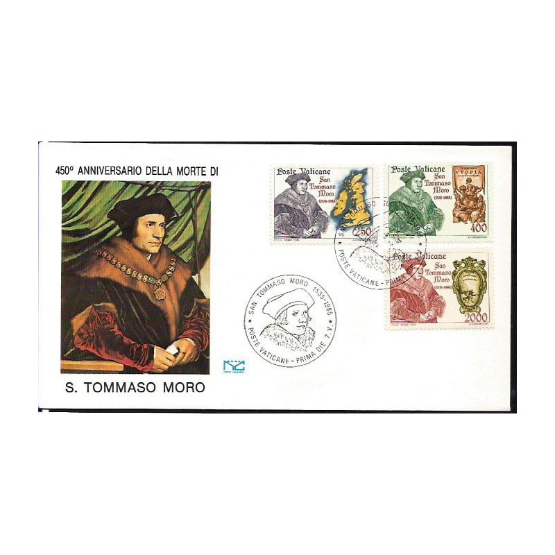 Watykan 1985, T. Morus, święty, filozofia. FDC