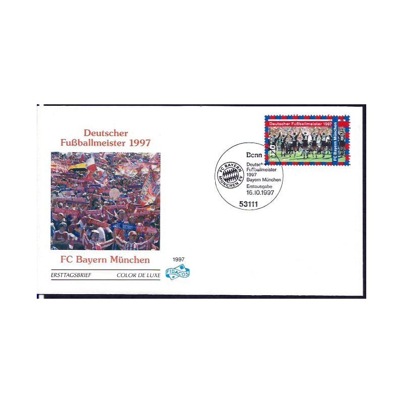 Niemcy 1997, Piłka nożna, Bayern Monachium . FDC
