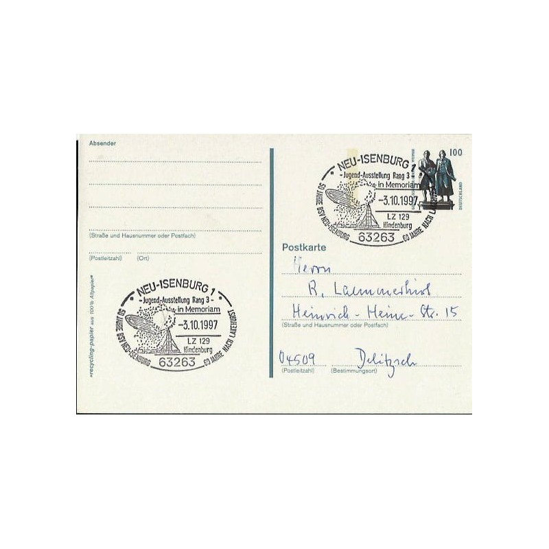 Niemcy 1997, Zeppelin, pożar. Neu Isenburg