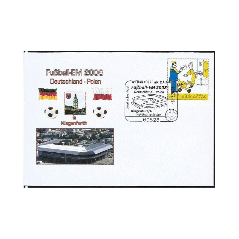 Niemcy 2008, Piłka nożna, mecz Polska Niemcy, ME Austria. Frankfurt