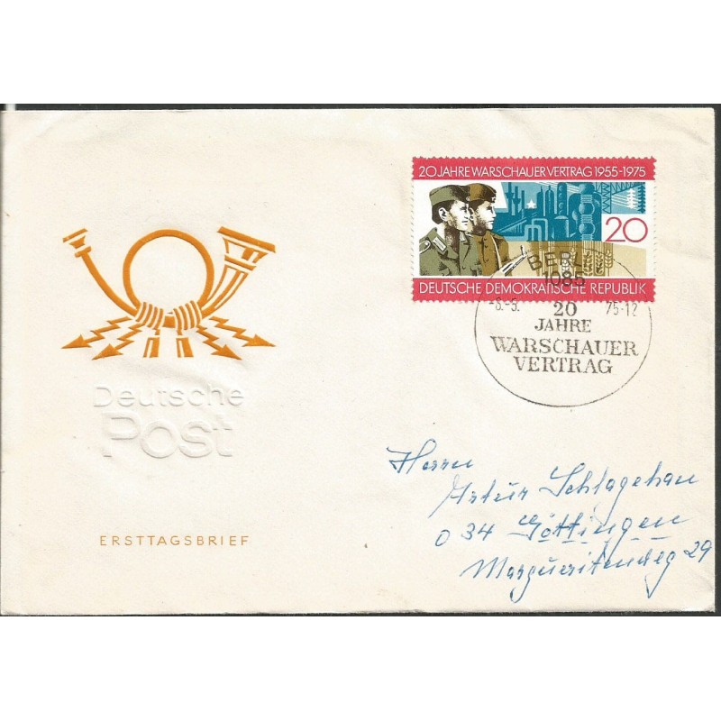 Niemcy NRD 1975, Układ Warszawski. FDC